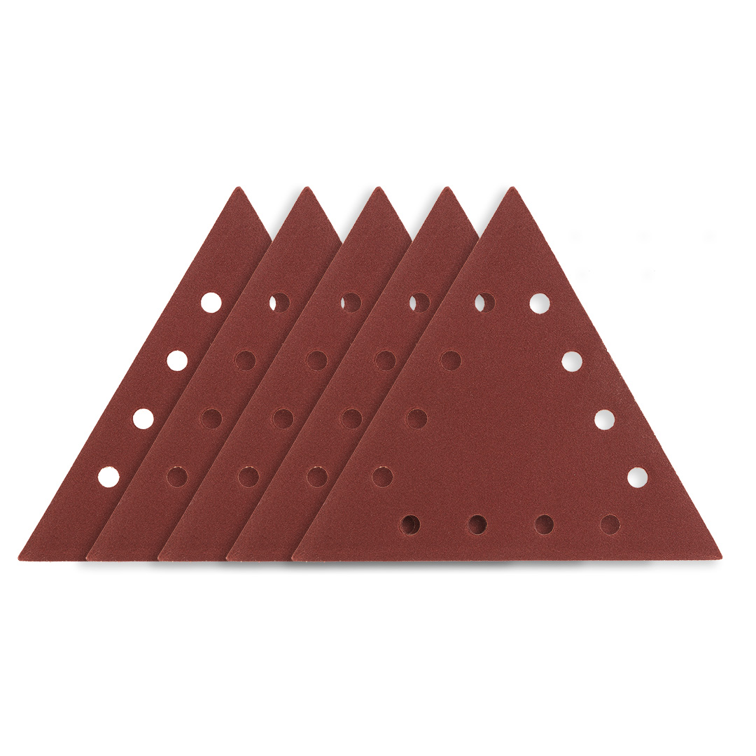 E-shop GRAPHITE Brúsny papier na suchý zips K120, trojuholníkový s 12 otvormi, 5ks pre brúsku 59G264 54H033