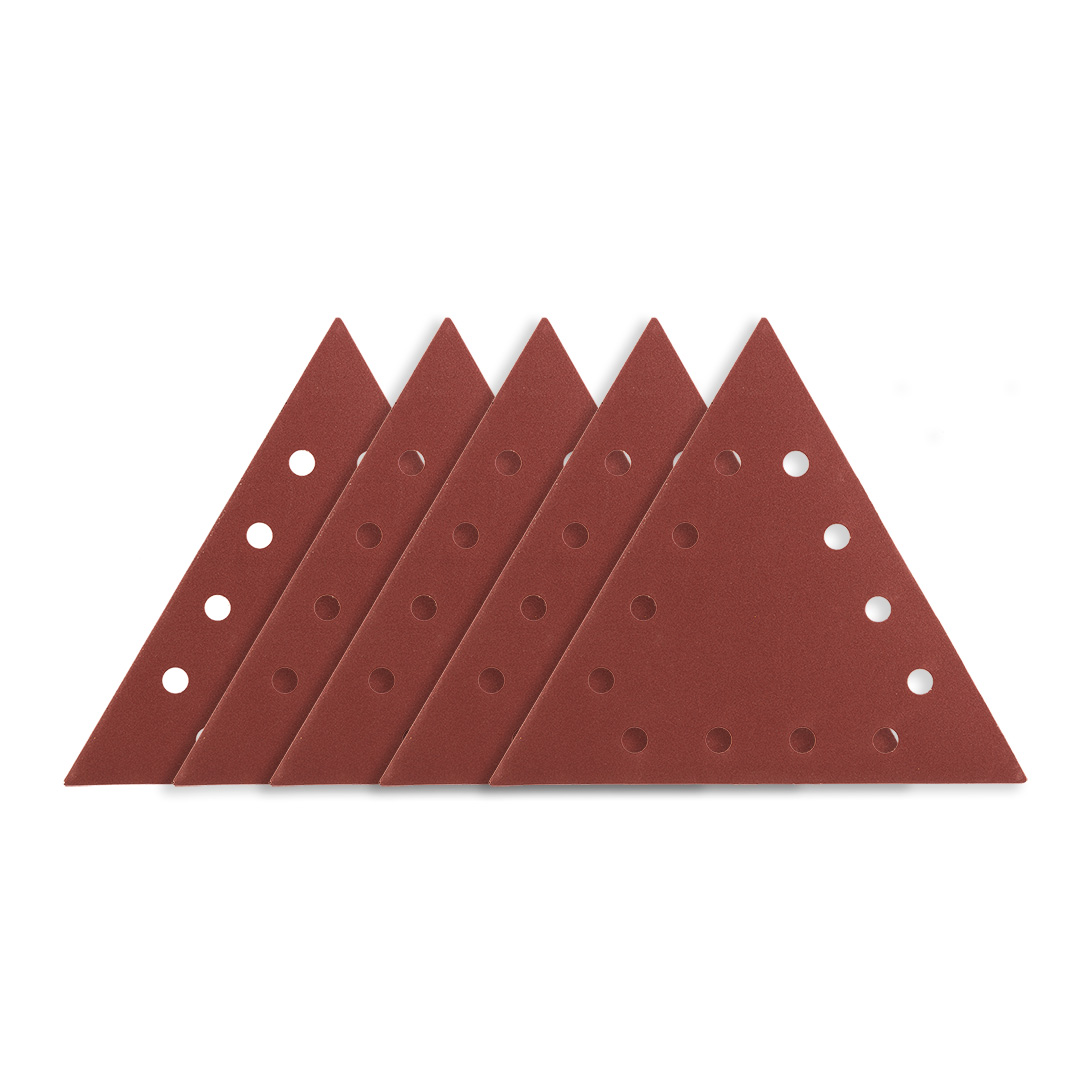 E-shop GRAPHITE Brúsny papier na suchý zips K180, trojuholníkový s 12 otvormi, 5ks pre brúsku 59G264 54H034