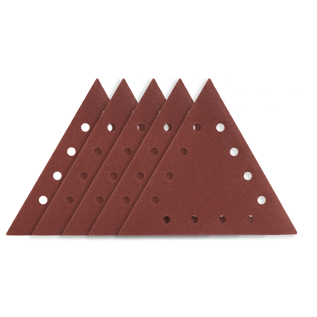 E-shop GRAPHITE Brúsny papier na suchý zips K80, trojuholníkový s 12 otvormi, 5ks pre brúsku 59G264 54H032