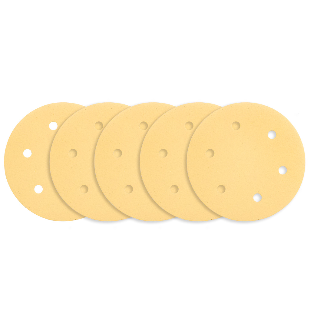E-shop GRAPHITE Brúsny papier so suchým zipsom 225 mm, K180, 5 ks, s 6 otvormi pre brúsku 59G264, 59G265 54H031