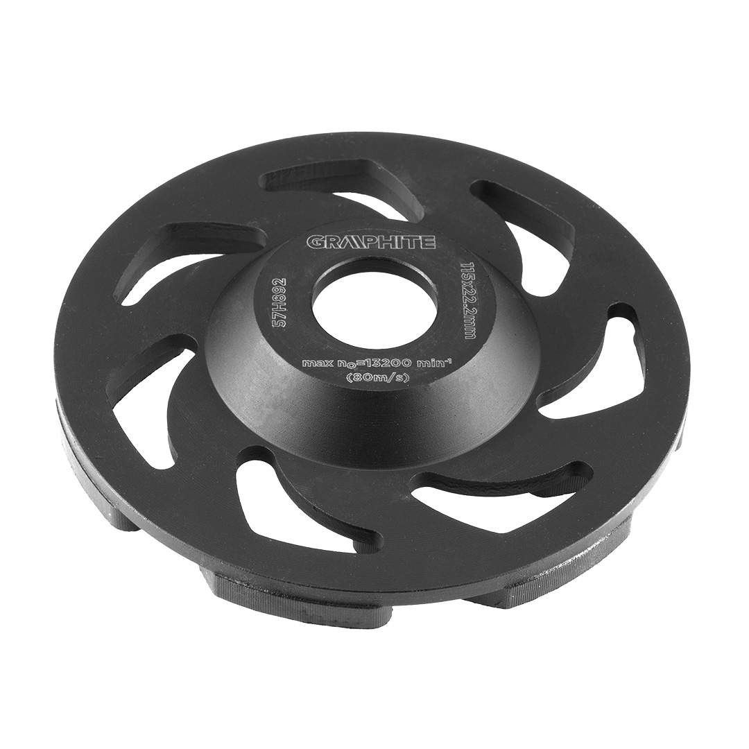 E-shop GRAPHITE Diamantový brúsny kotúč 115 x 22.2 x 5 mm, segment L 57H892
