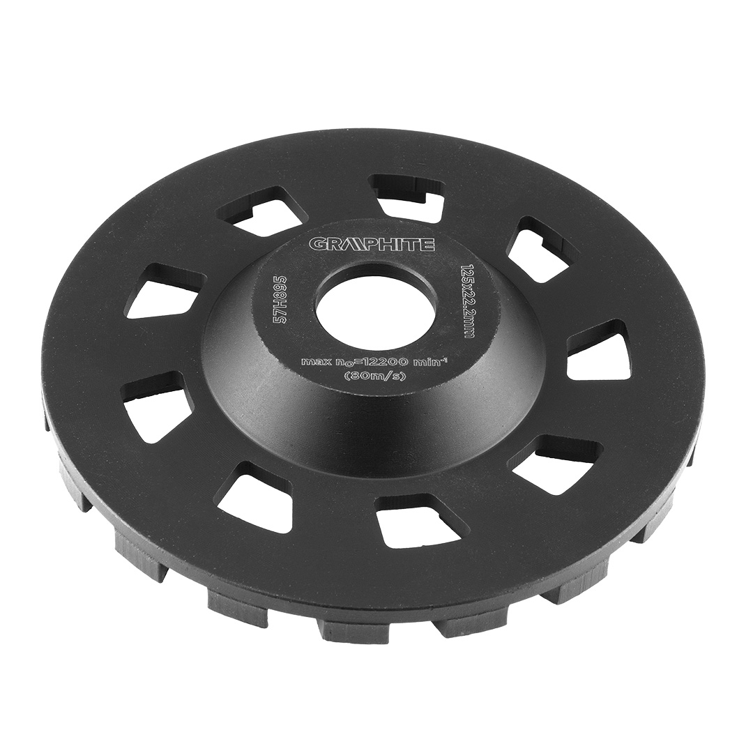 E-shop GRAPHITE Diamantový brúsny kotúč 125 x 22.2 x 5 mm, segment C 57H895