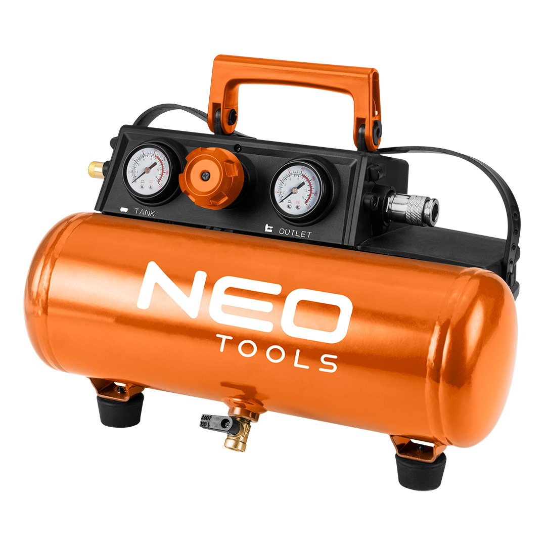 E-shop NEO TOOLS Kompresor 8 bar 3,8 l, bez batérie 04-620