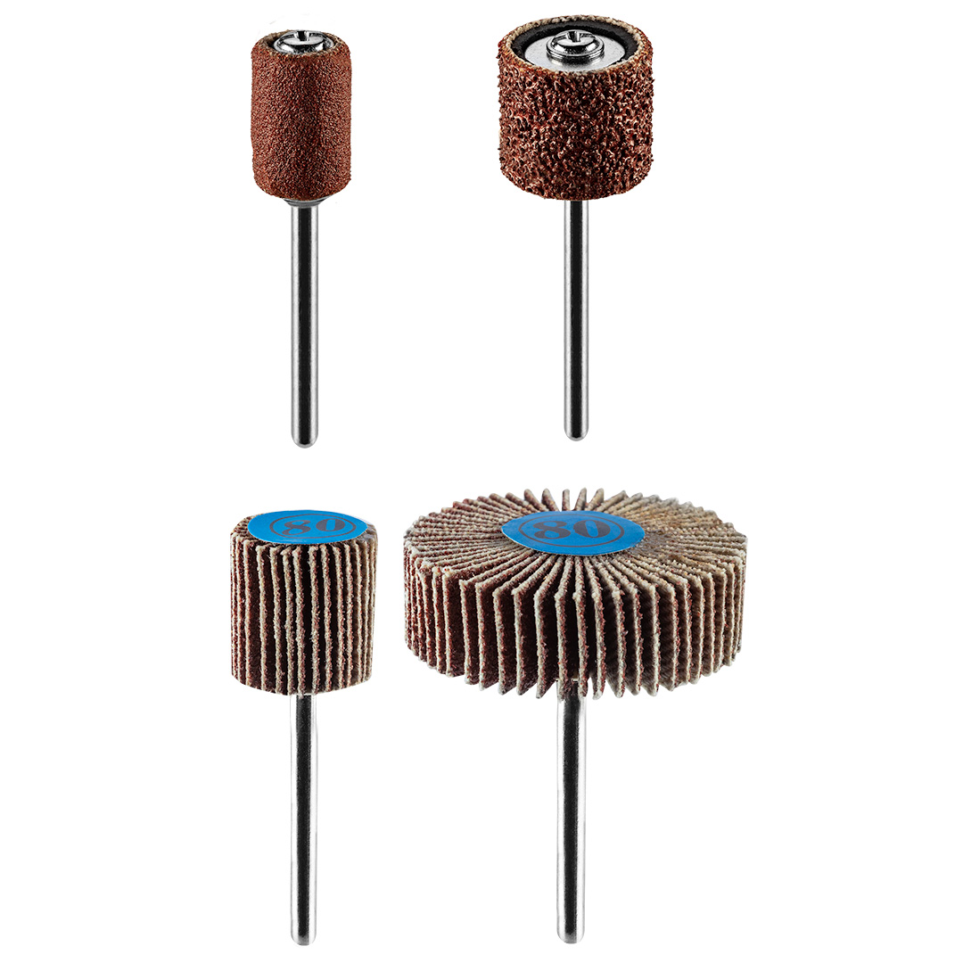 E-shop GRAPHITE Príslušenstvo pre mini brúsku, brúsne pásy, lamelové kotúče, sada 24 kusov. 55H081