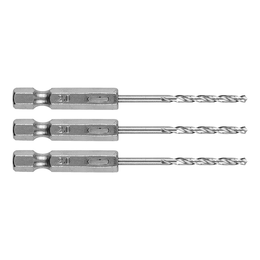 E-shop GRAPHITE Šesťhranný vrták do kovu 2,0 mm, 3 ks. 54T700