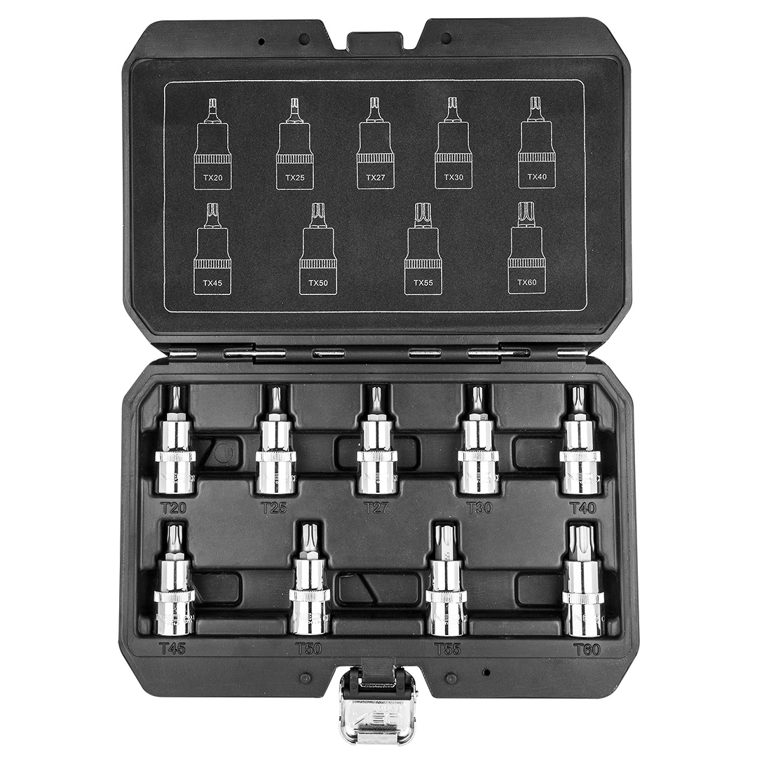 NEO TOOLS Gola sada 1/2" torx 55mm, 9 ks sada 08-707
