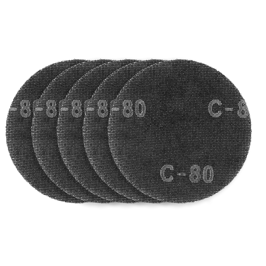 E-shop GRAPHITE Mriežka na brúsenie sadry so suchým zipsom 180 mm, K80, 5ks pre brúsku 59G263 54H026