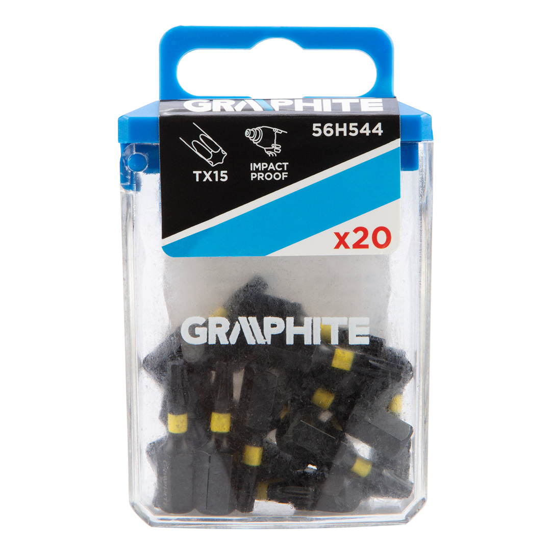E-shop GRAPHITE Rázové bity TX15 x 25 mm, 20 ks. 56H544