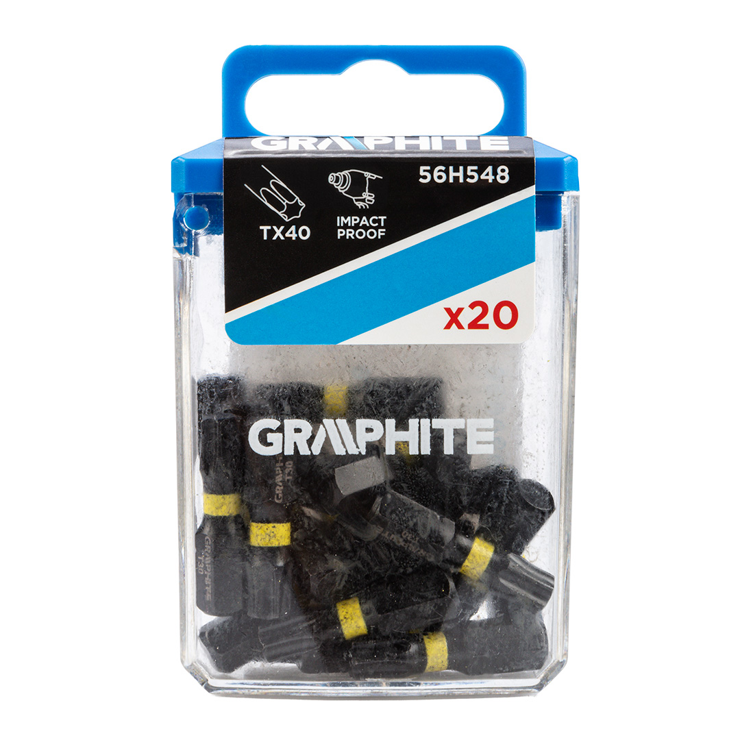 E-shop GRAPHITE Rázové bity TX40 x 25 mm, 20 ks. 56H548