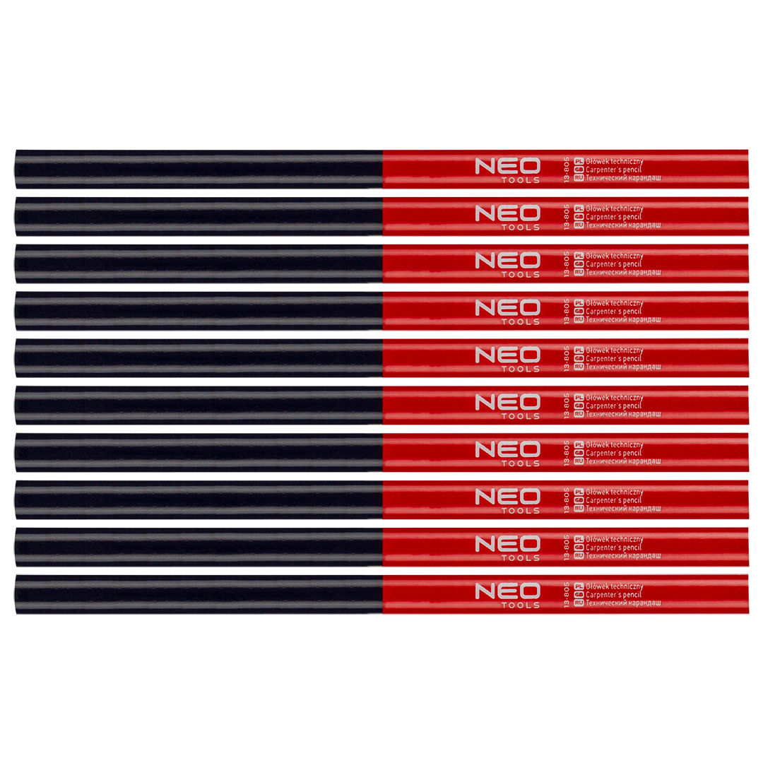 E-shop NEO TOOLS Technická ceruzka červená a modrá 12 kusov 13-805