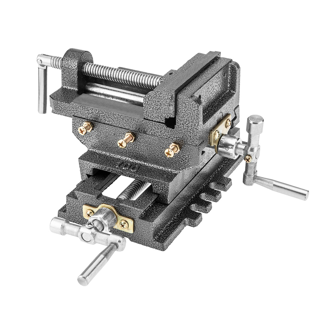 NEO TOOLS Dvojosový krížový strojový zverák 100 mm 35-035