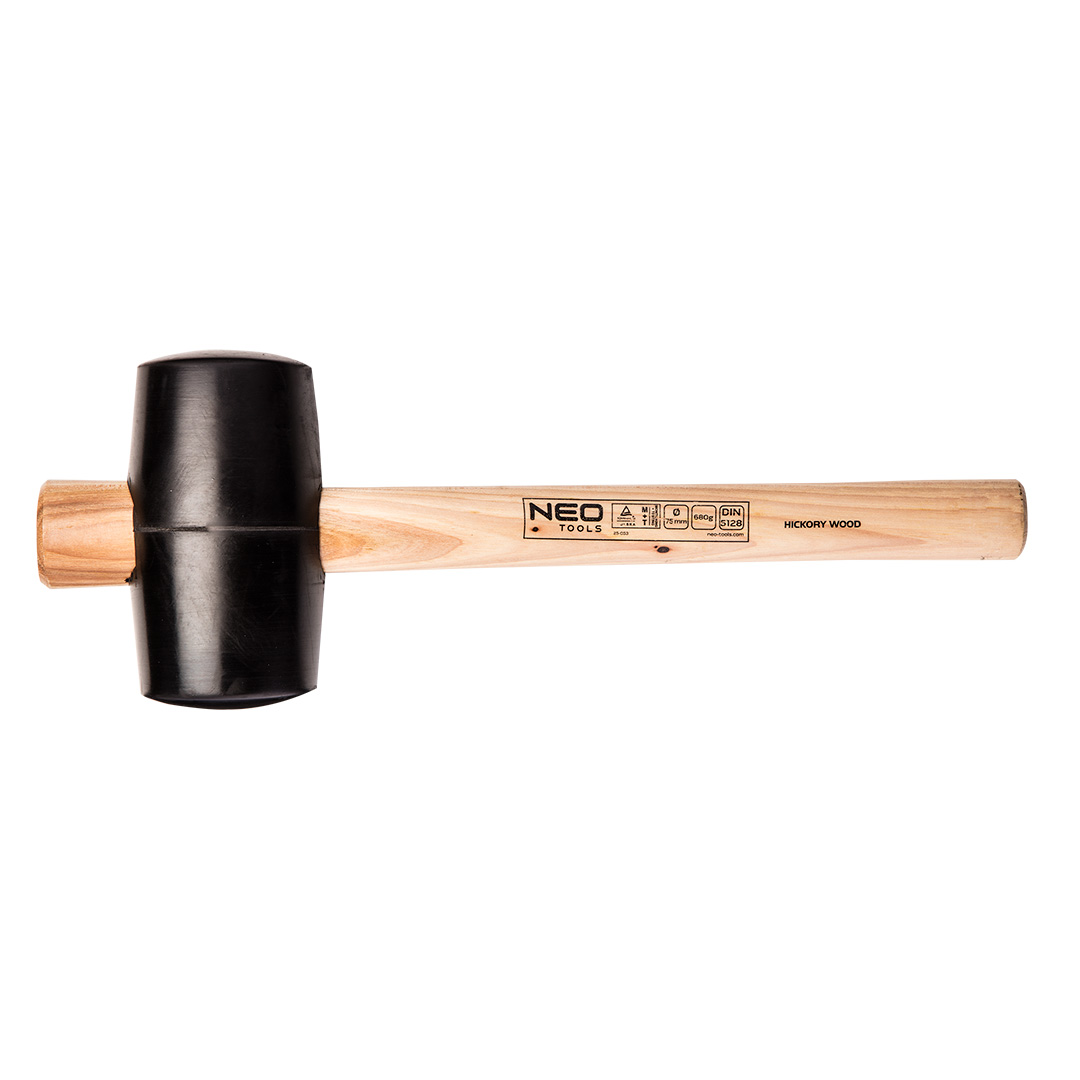 E-shop NEO TOOLS Gumové kladivo 75 mm, 680 g 25-053