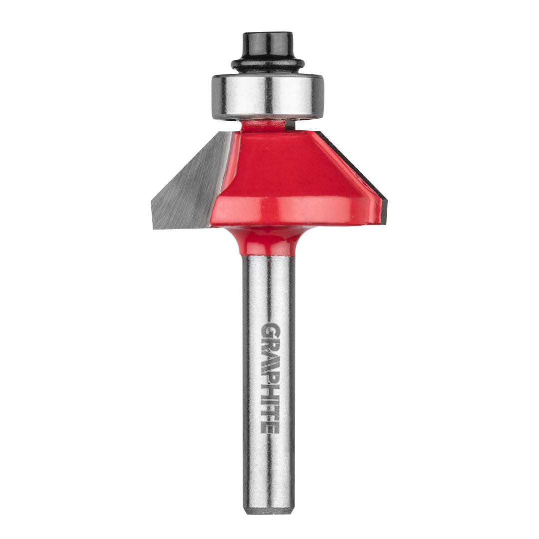 E-shop GRAPHITE Tvarový frézovací bit s ložiskom, HM, 26.6 x 9,52 mm, stopka 6 mm 56H217