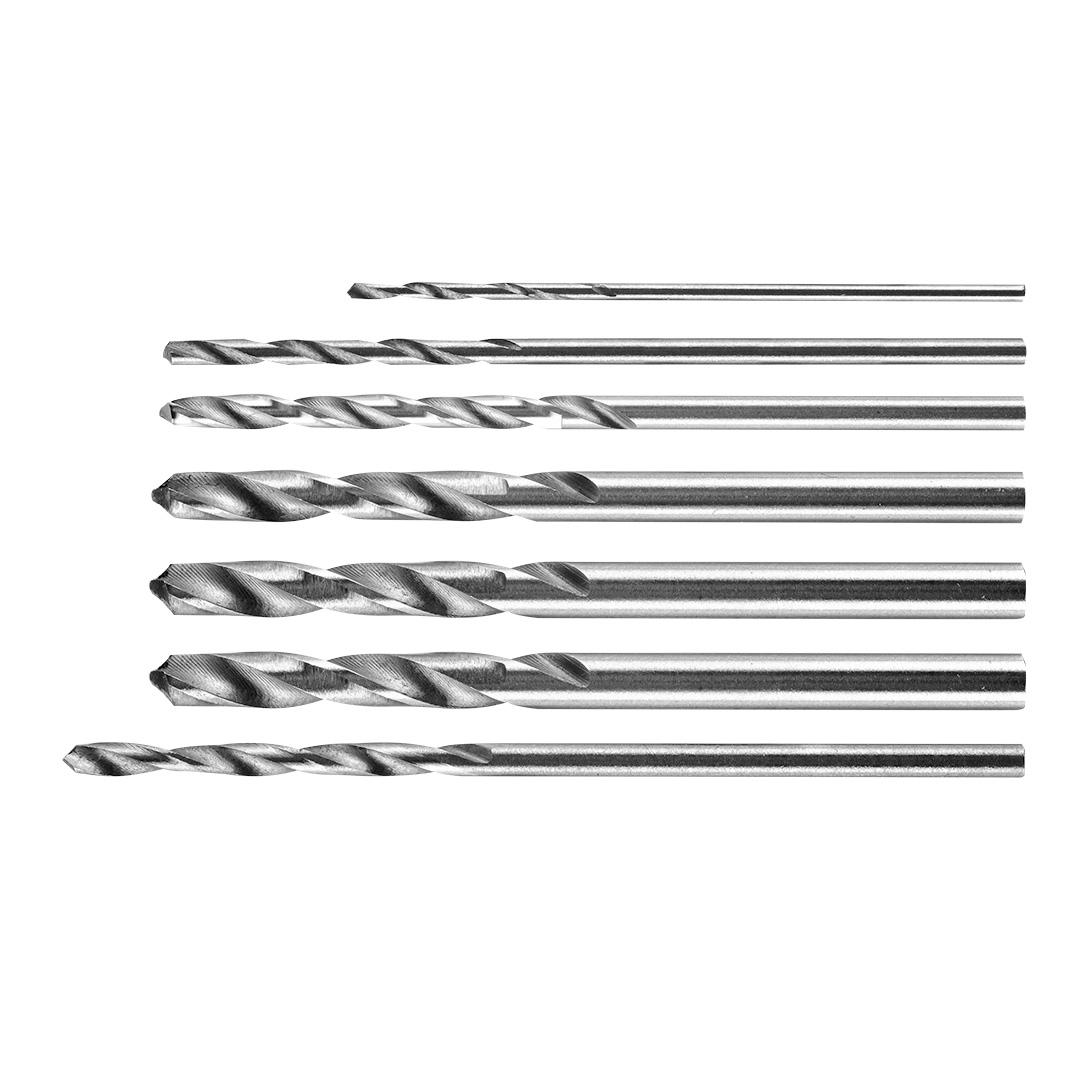 E-shop GRAPHITE Presné vrtáky 0,8-3,2 mm, 7 ks. 55H075