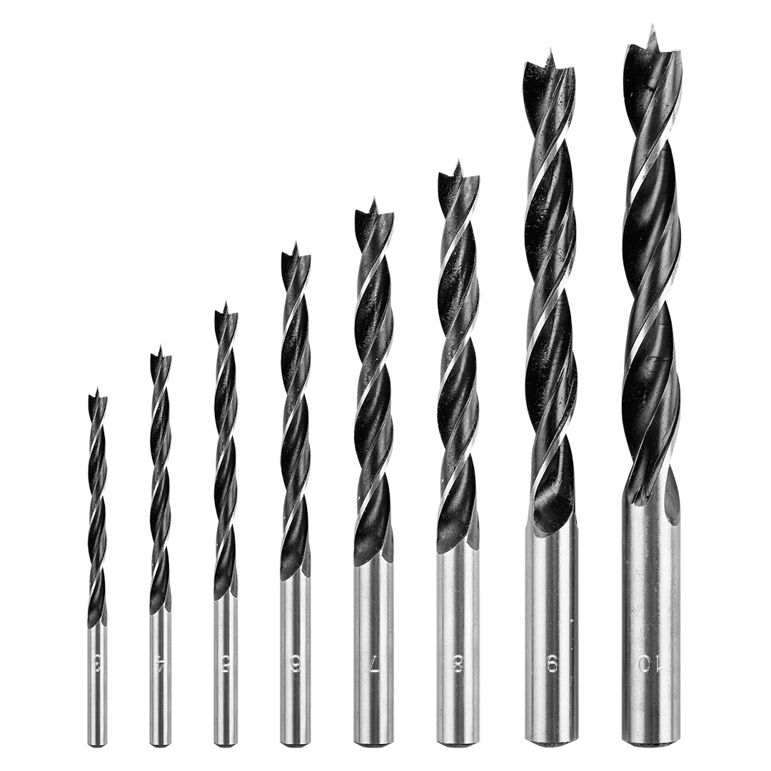 E-shop GRAPHITE Sada vrtákov do dreva: 3, 4, 5, 6, 7, 8, 9, 10 mm, 8 kusov 54T575