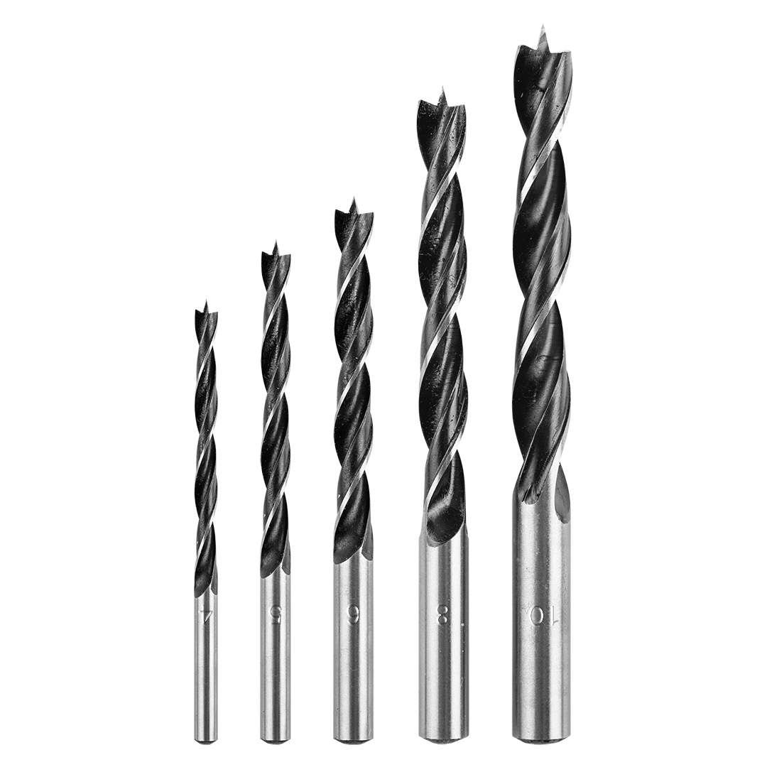 E-shop GRAPHITE Sada vrtákov do dreva: 4, 5, 6, 8, 10 mm, 5 kusov 54T574