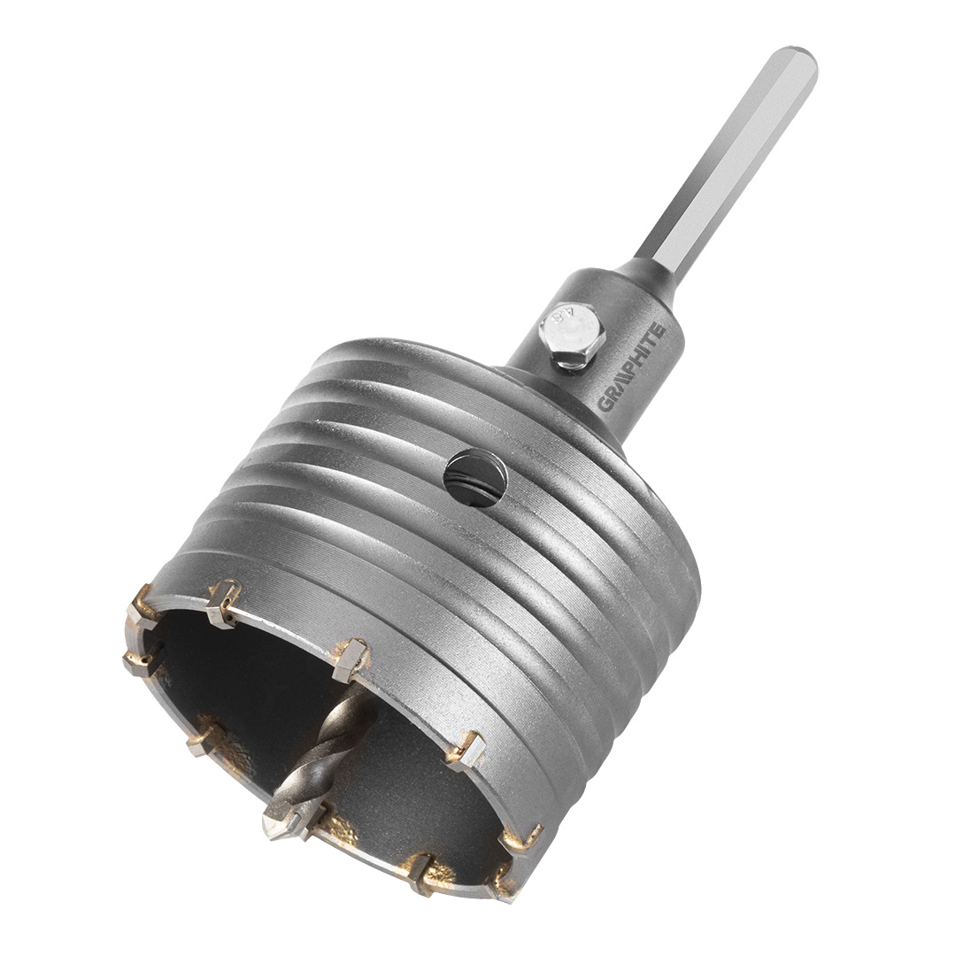 E-shop GRAPHITE Vidlicová píla na diery 80 mm s adaptérom HEX a pilotným vrtákom 55H325
