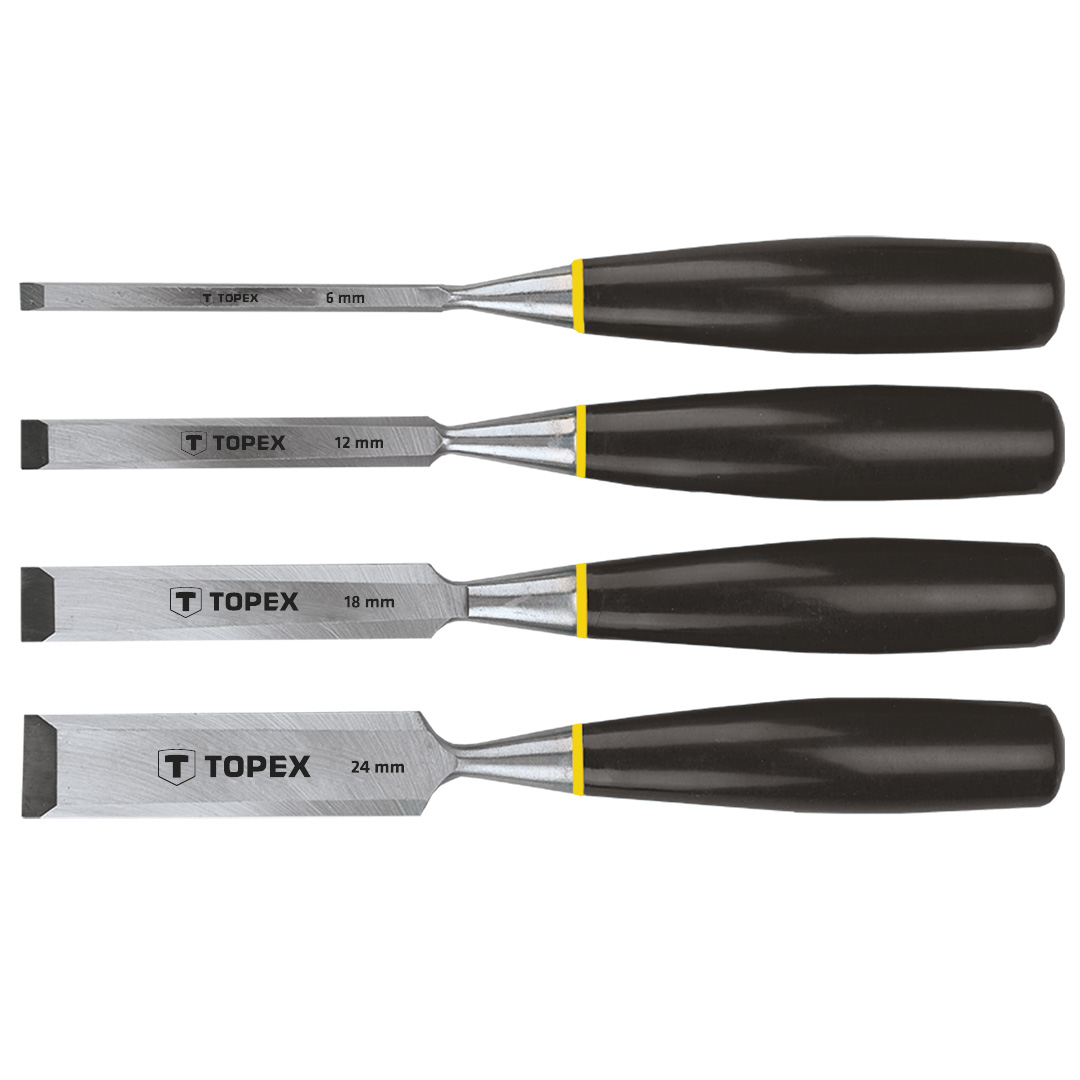 E-shop TOPEX Dláta, 6-24 mm, 4 ks sada 09A310