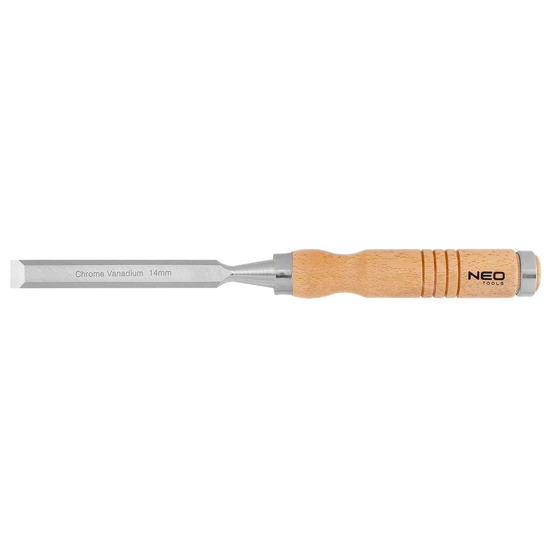 E-shop NEO TOOLS Dláto 14 mm, CRV, drevená rukoväť 37-814