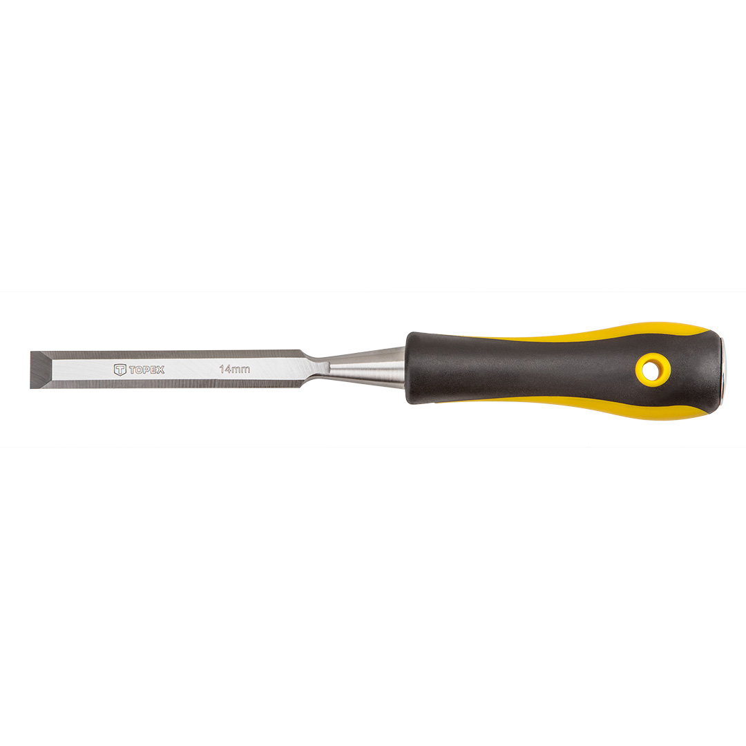 E-shop TOPEX Dláto, 14 mm, CrV, bi-materiálne rukoväť 09A414