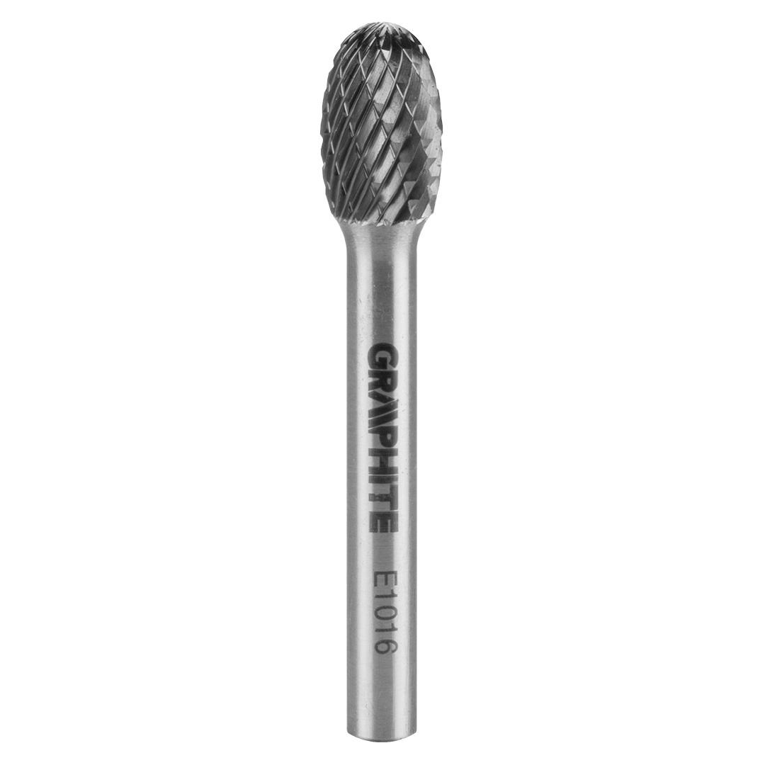 E-shop GRAPHITE Fréza na kov HM, typ E (oválna), 10 x 16 mm, stopka 6 x 45 mm 55H365