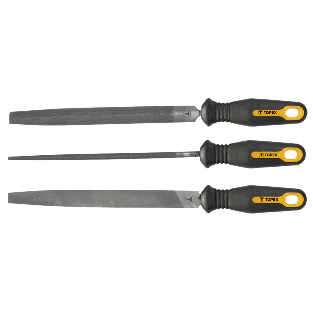 E-shop TOPEX Pilník na kov, 200 / 2 mm, 3 ks sada 06A230