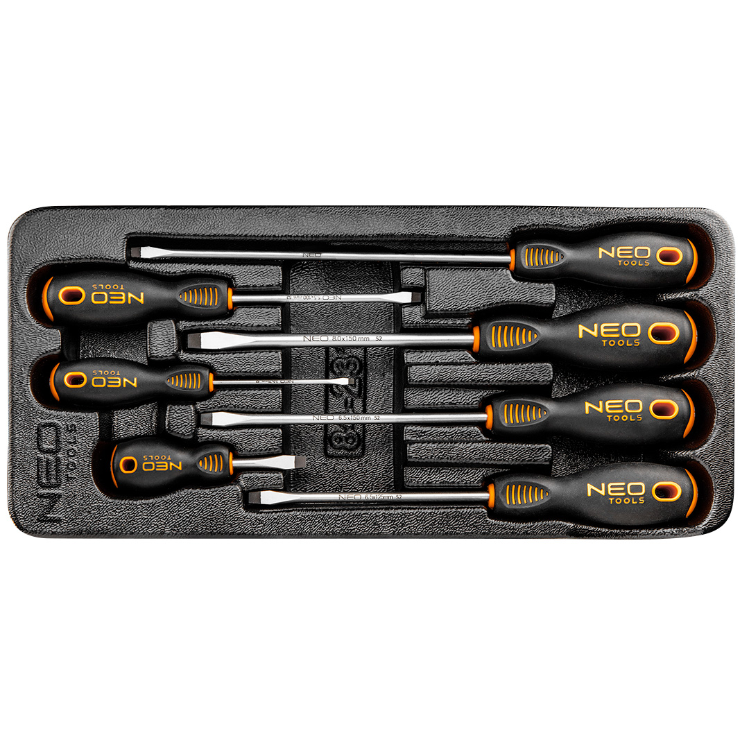 NEO TOOLS Ploché skrutkovače, súprava 7 ks 84-231