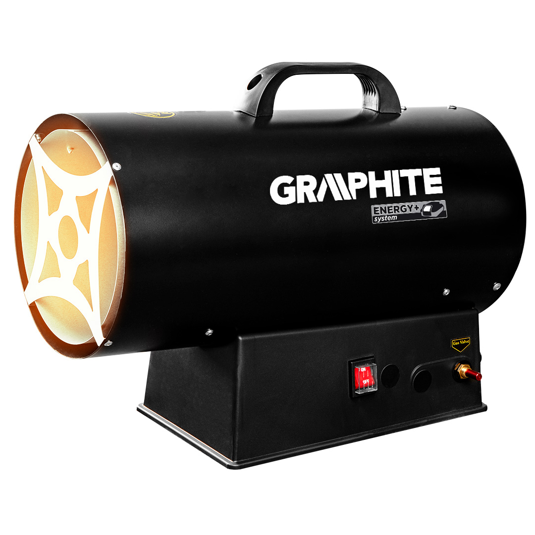 E-shop GRAPHITE Plynový ohrievač 30kW, 18V batériová verzia, bez batérie 58GE101