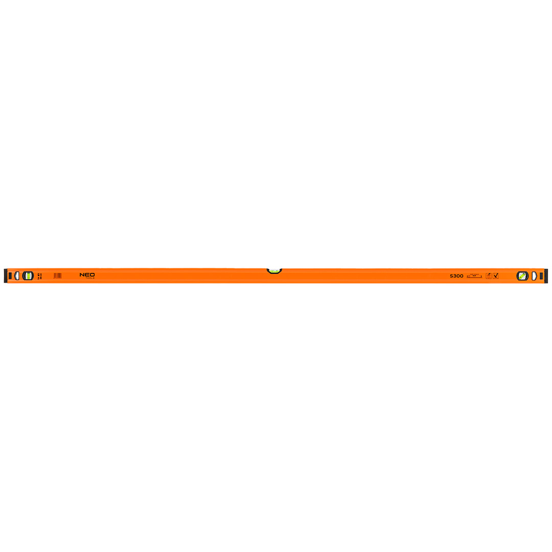 E-shop NEO TOOLS Hliníková vodováha S 300, 3 fľaštičky, 180 cm 71-137