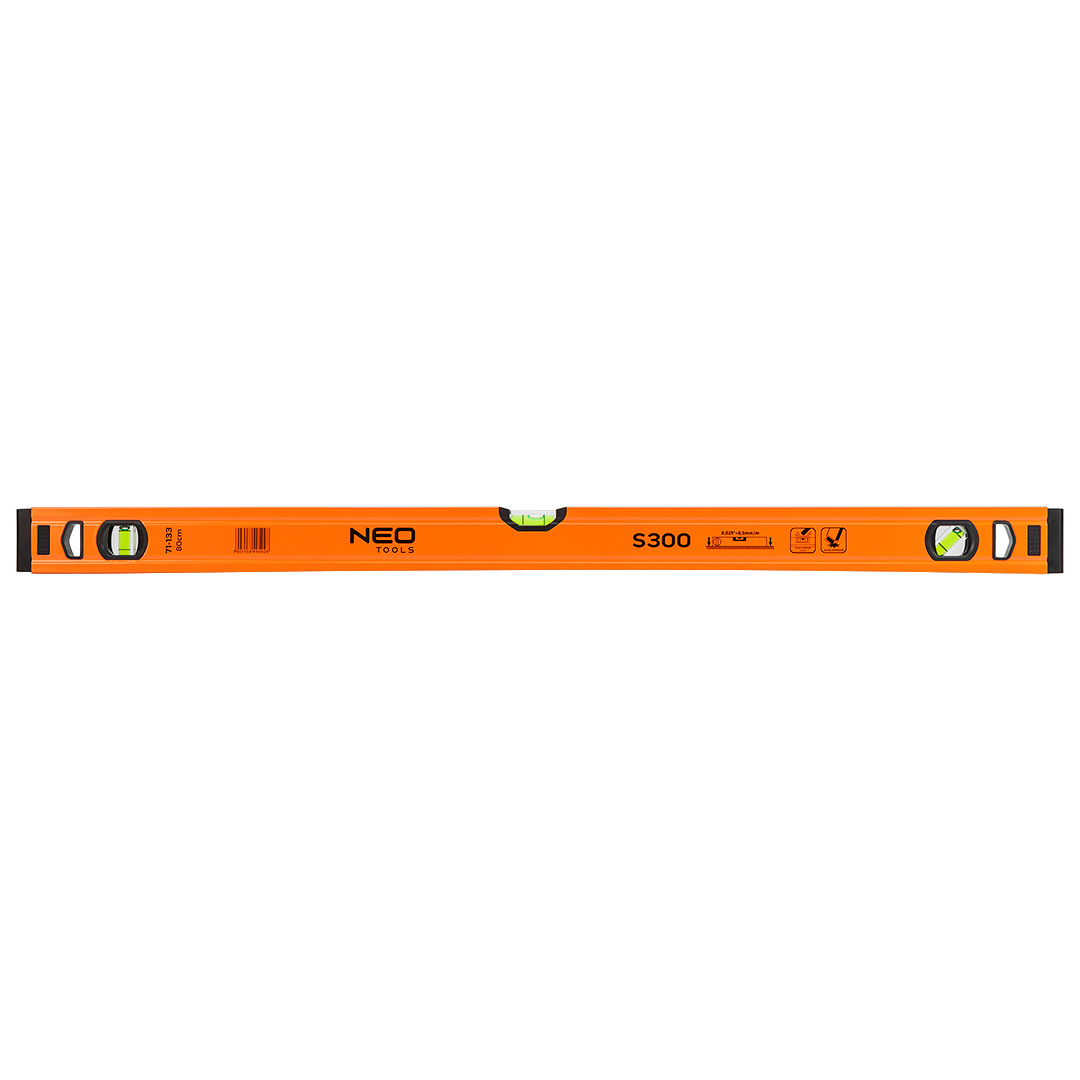 E-shop NEO TOOLS Hliníková vodováha S 300, 3 libelly, 80 cm 71-133