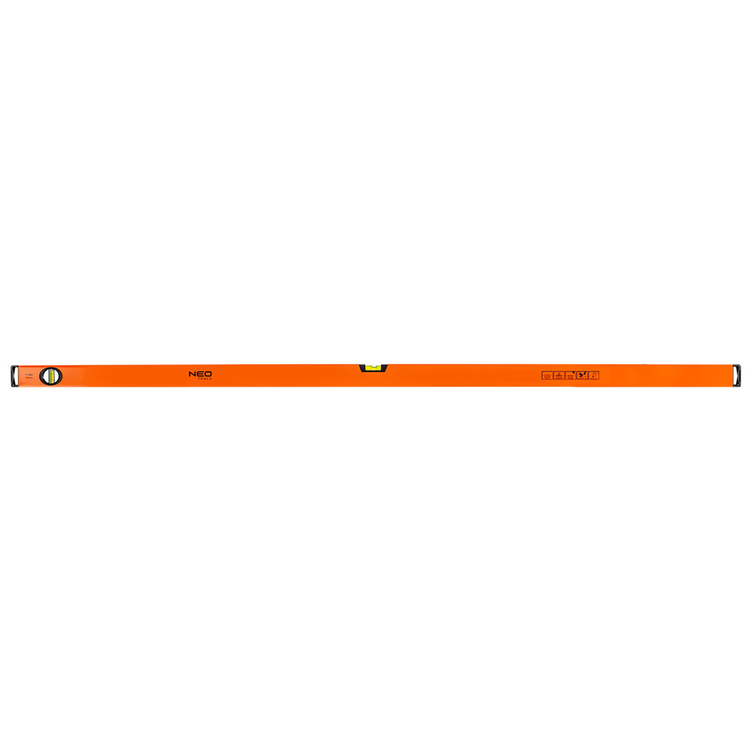 E-shop NEO TOOLS Hliníková vodováha, 2 libely, frézovaný spodný povrch, 150 cm 71-086