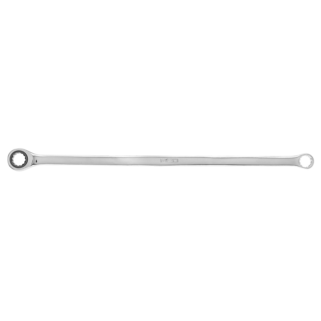 E-shop NEO TOOLS Kľúč s dvojitým krúžkom, s rohatkou, dlhý, 13 mm 09-363