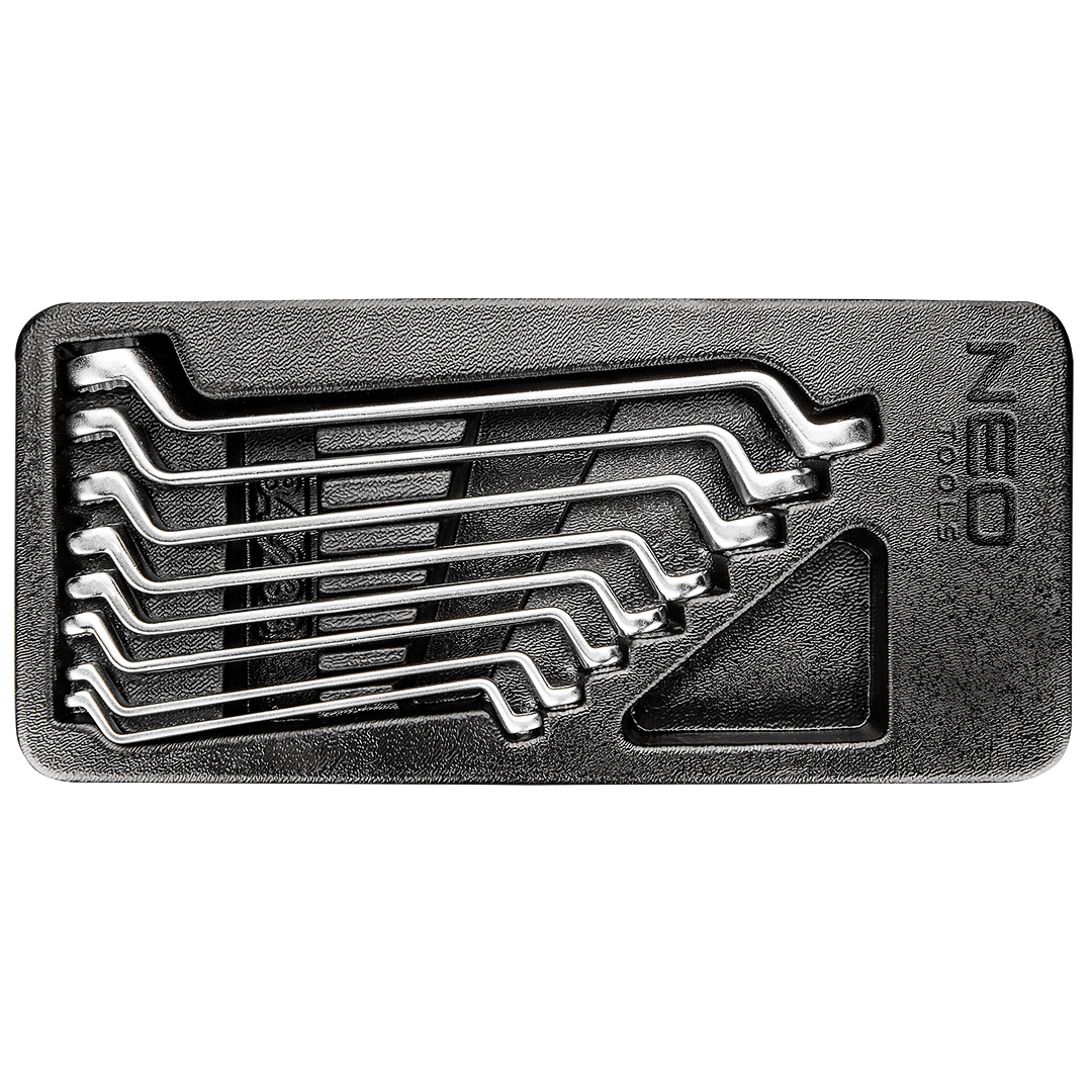 E-shop NEO TOOLS Očkové kľúče ohnuté 6-22 mm, súprava 8 ks, vložiť 84-233