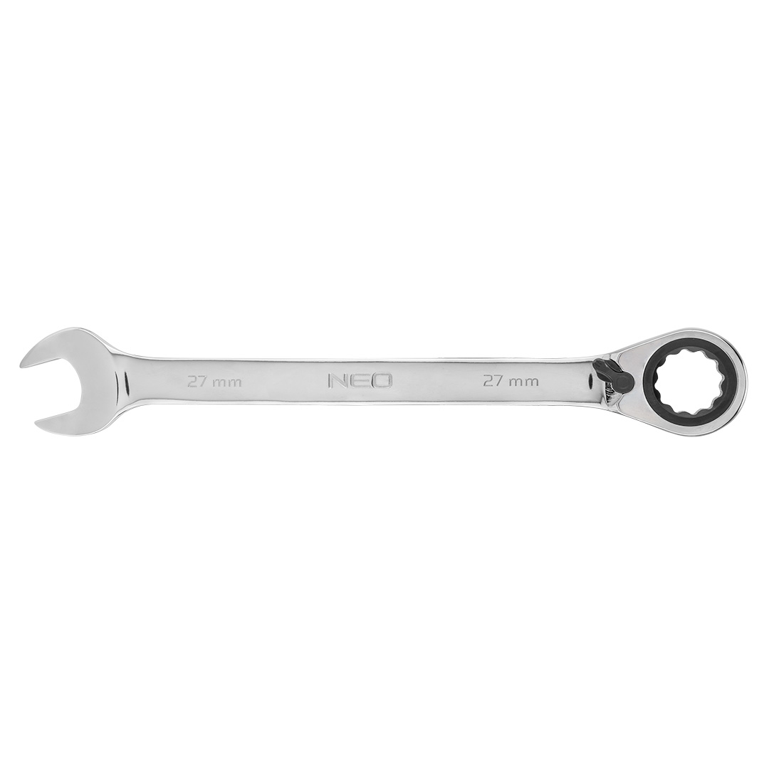 E-shop NEO TOOLS Plochý-očkový kľúč s račňou 27 mm 09-339
