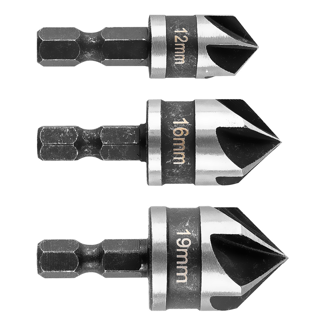 E-shop GRAPHITE Sada šesťhranných úkosov, 12, 16, 19 mm, sada 3 ks. 54T423