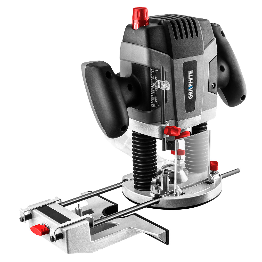 GRAPHITE Hornovretenová frézka 1300W, skľučovadlo 6-12 mm 59G717