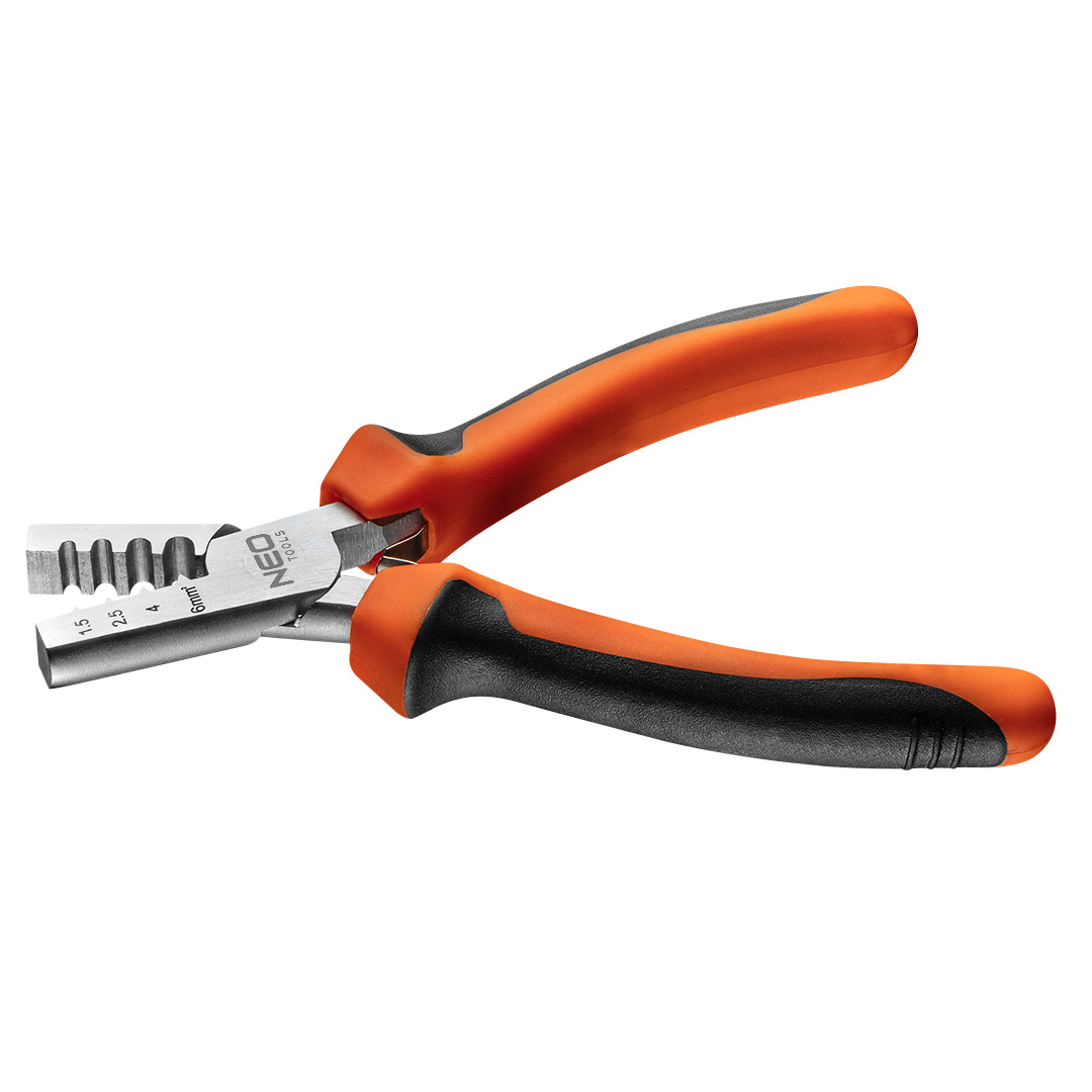 E-shop NEO TOOLS Kliešte na krimpovanie koncoviek 1.5-6 mm2 (23-13 AWG), 140 mm 01-533