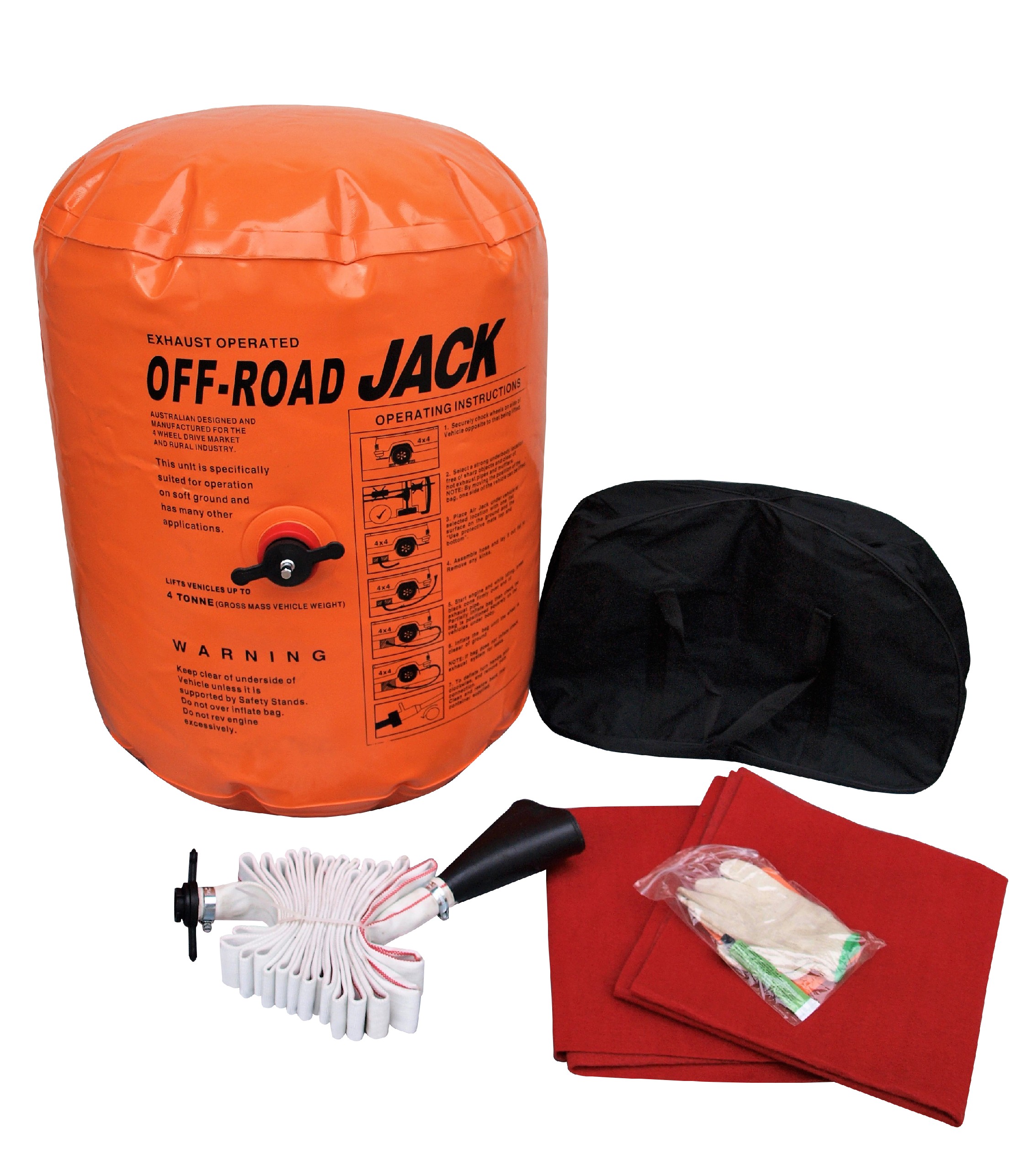 RawTech Nafukovací zdvihací vak jack-bag 4T