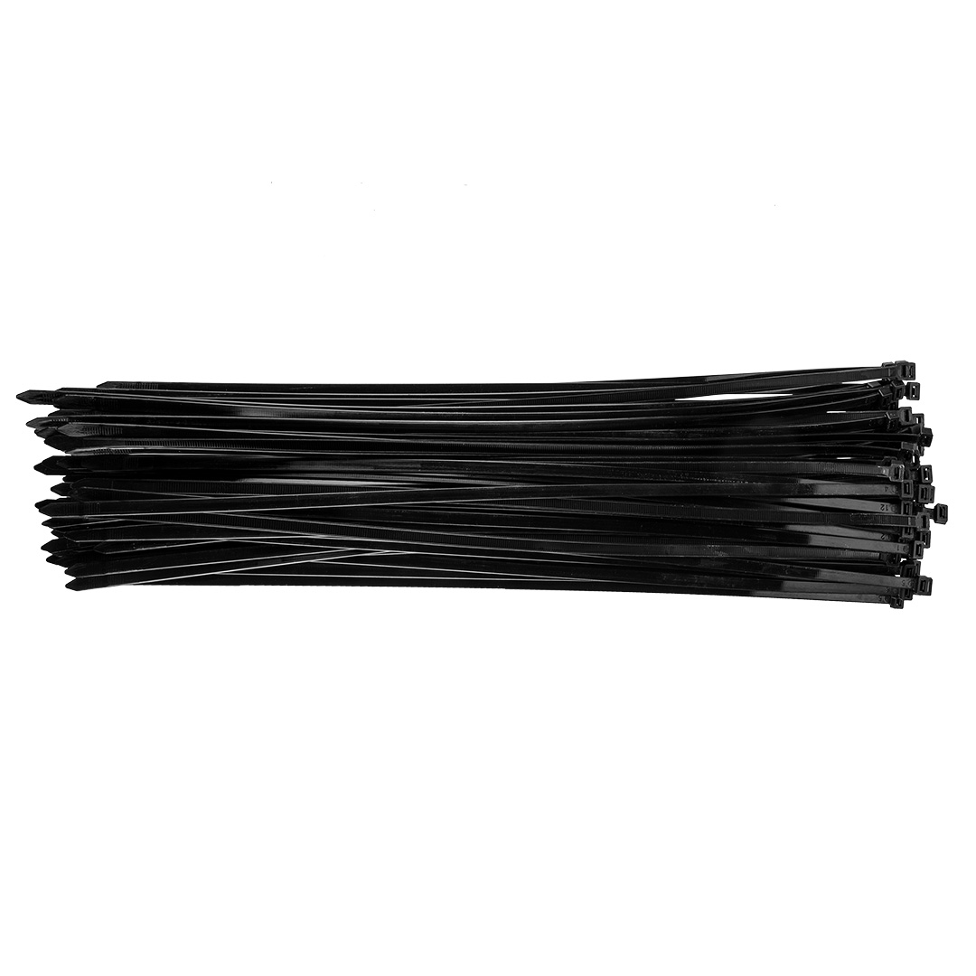 E-shop TOPEX Sťahovacie pásky 7,6 x 500 mm, čierna 75 ks 44E983