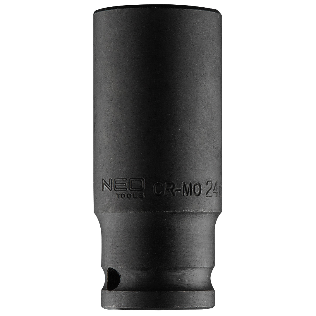E-shop NEO TOOLS Príklepový nástavec 1/2" dlhý , 24 x 78 mm, Cr-Mo 12-324