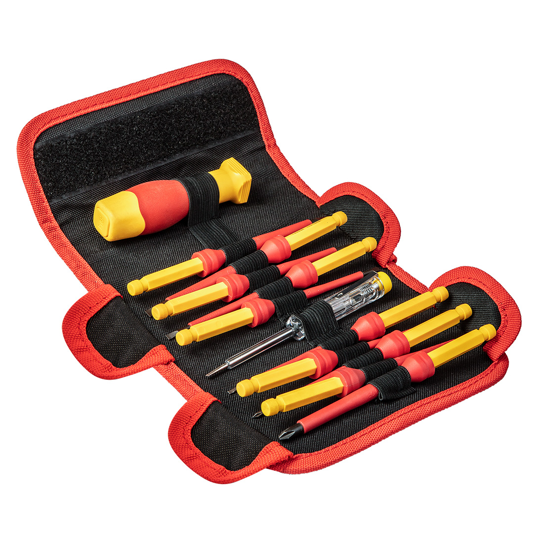 NEO TOOLS Skrutkovacie nástavce so skľučovadlom 1000V, 12 ks 01-308