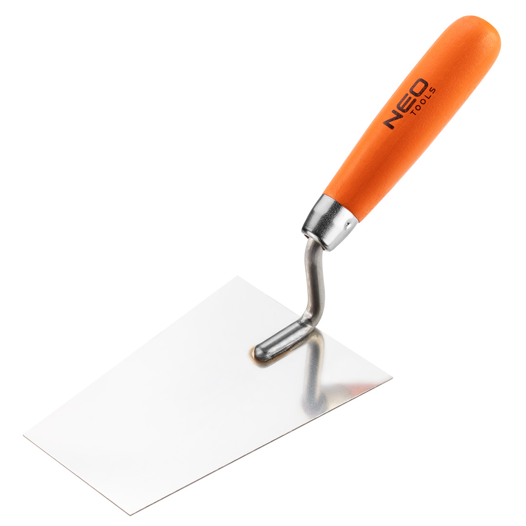 E-shop NEO TOOLS Murárska lyžica lichobežníková, 140 mm, drevená rukoväť 50-141