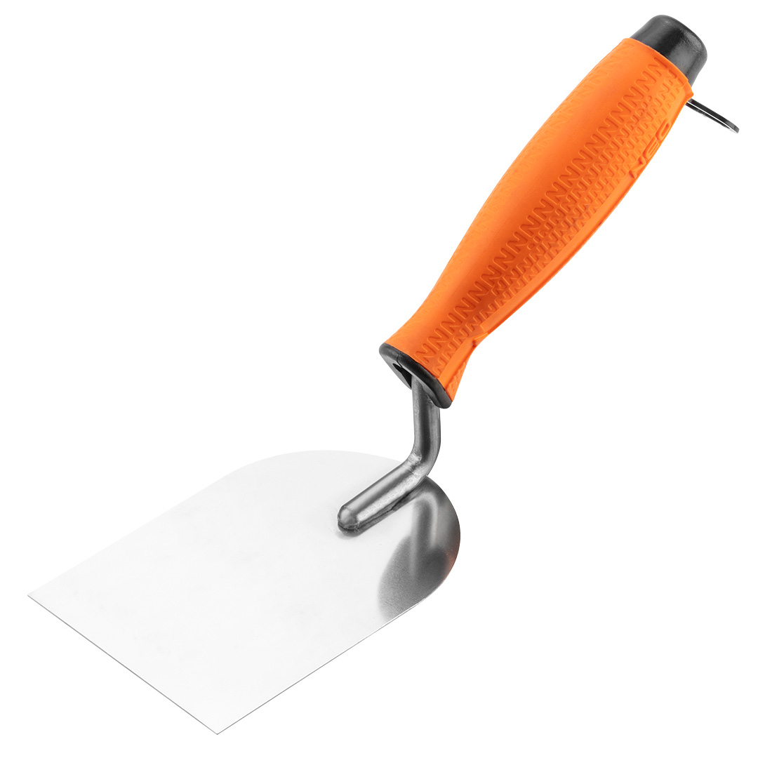 E-shop NEO TOOLS Štukatérska podkovičková lyžica, 80 mm, dvojmateriálová rukoväť 50-137