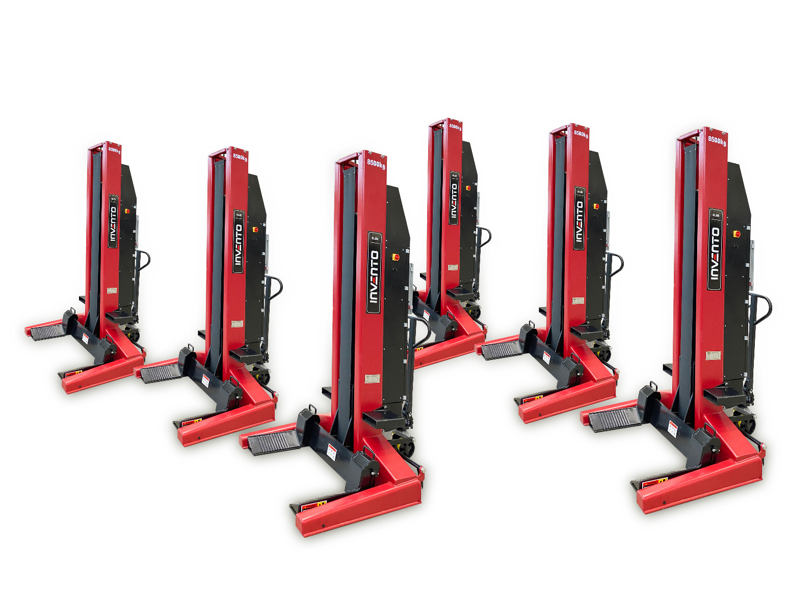 INVENTO EL 85 - Wireless adjustable columns 8.5T - set of 6 columns