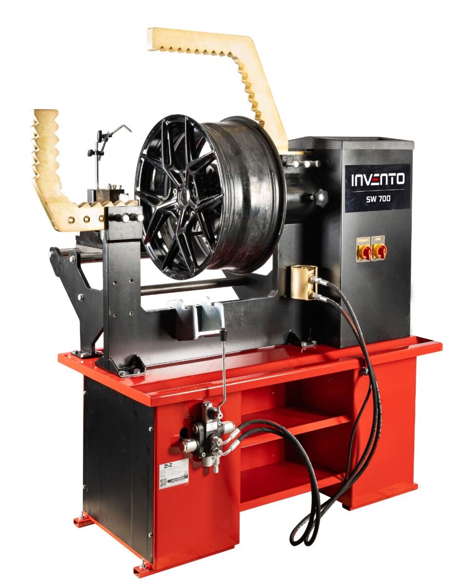 INVENTO SW700 Wheel straightening machine + lathe 10-24