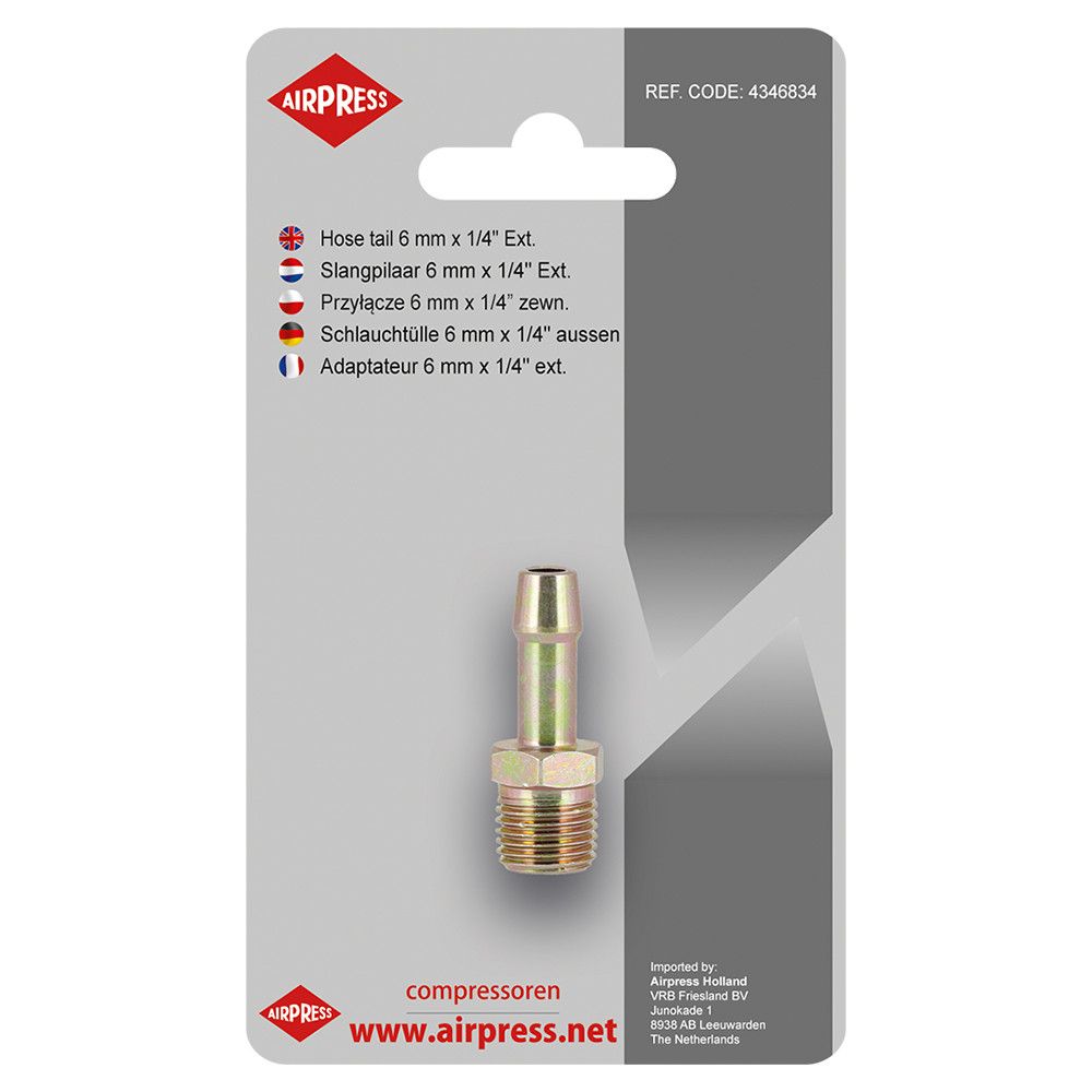 Pripojenie na hadicu 6 mm x 1/4" GZ