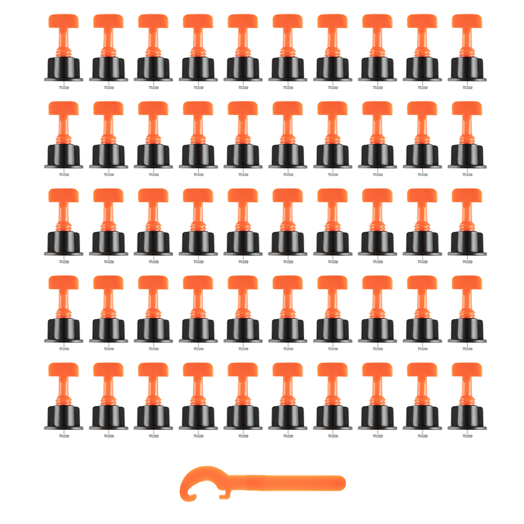 NEO TOOLS Nivelačný systém, sada 50 ks 61-105