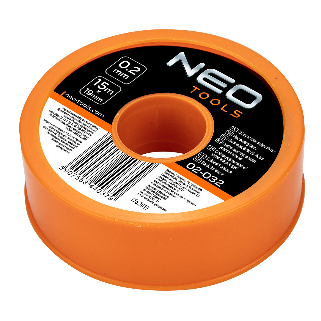 NEO TOOLS Páska teflónova, 15 m x 19 mm x 0.2 mm 02-032