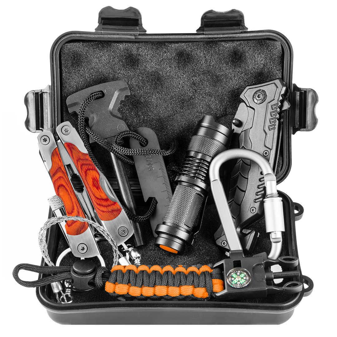 E-shop NEO TOOLS Survival súprava 13 v 1 v škatuli 63-154