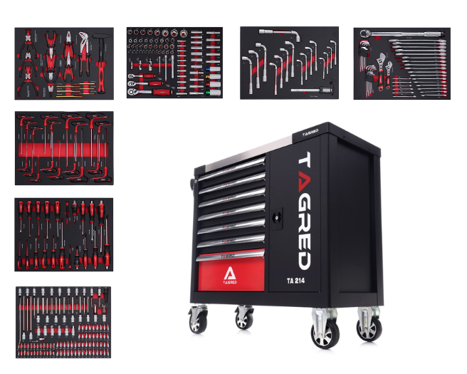 Dielňa skrinka, dielňa vozík s náradím 298-EL TA214